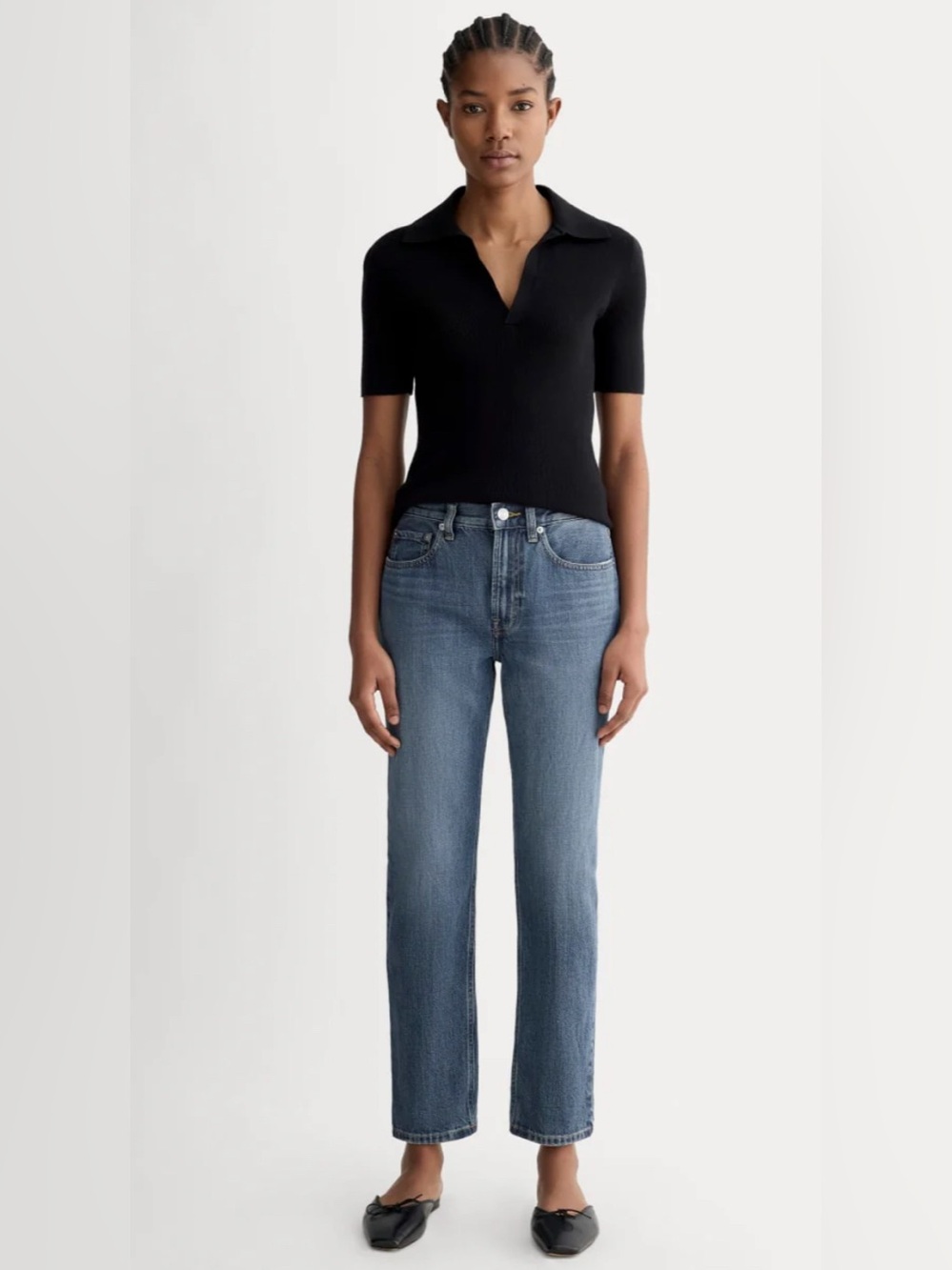 New Everlane THE SUPER-SOFT RELAXED JEAN in Mid Indigo Size 31